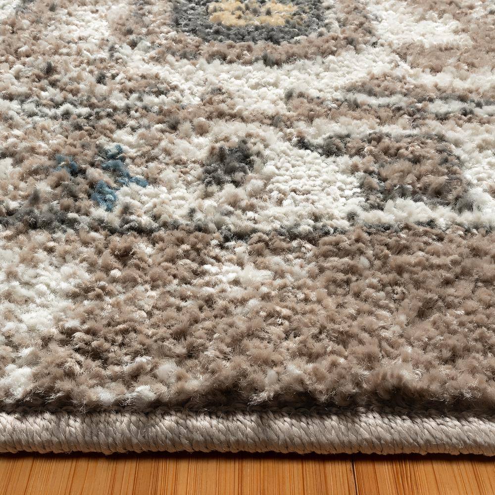 Heirloom Beige and Brown Tufted Polypropylene Area Rug