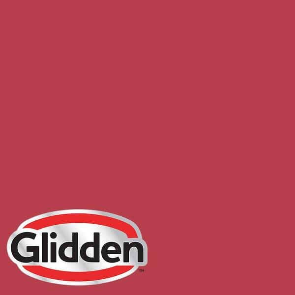 Glidden Essentials 1 gal. #HDGR47 Cherry Red Semi-Gloss Exterior Paint