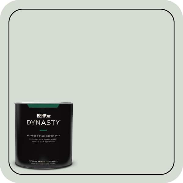 BEHR DYNASTY 1 qt. #N400-1 Mountain Morn Semi-Gloss Enamel Interior Stain-Blocking Paint & Primer