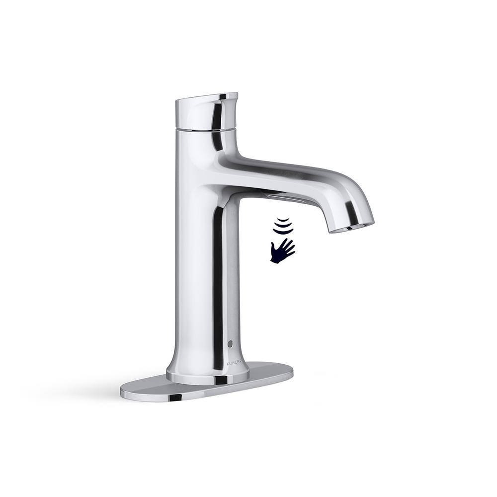 KOHLER Mistos Battery Powered Touchless Single Hole Bathroom Faucet in