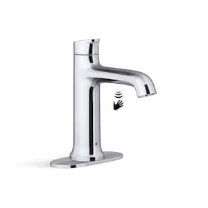 Mistos Battery Powered Touchless Single Hole Bathroom Faucet in Polished Chrome