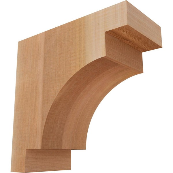 Ekena Millwork 5-1/2 in. x 12 in. x 12 in. Western Red Cedar Mediterranean Smooth Corbel