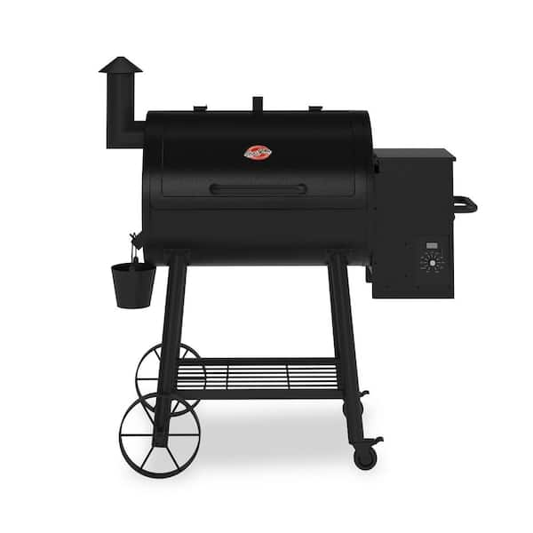 Char-Griller Wood Pro Pellet Grill in Black