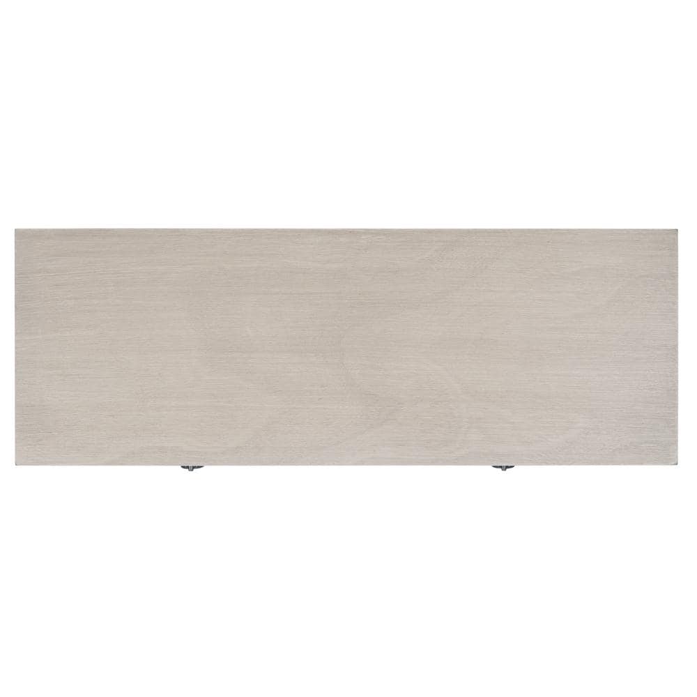 Gray Pinewood Traditional Console Table with Storage