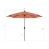 aluminum umbrella patio Deluxe Market it provides long Color:Navy with Base Garden Winds Replacement Canopy rectangular umbrella