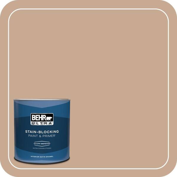 BEHR ULTRA 1 qt. #ECC-42-1 Fox Hill Extra Durable Satin Enamel Interior Paint & Primer