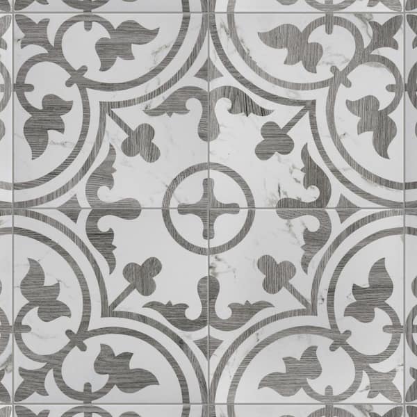 SomerTile Llama Arte Loire Verso Noce x 9-3/4 Porcelain Floor and Wall Tile, Brown