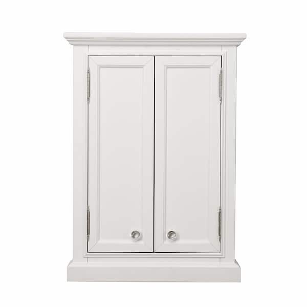 Water Creation Derby 24-in x 33-in x 8-in White Bathroom Wall Cabinet