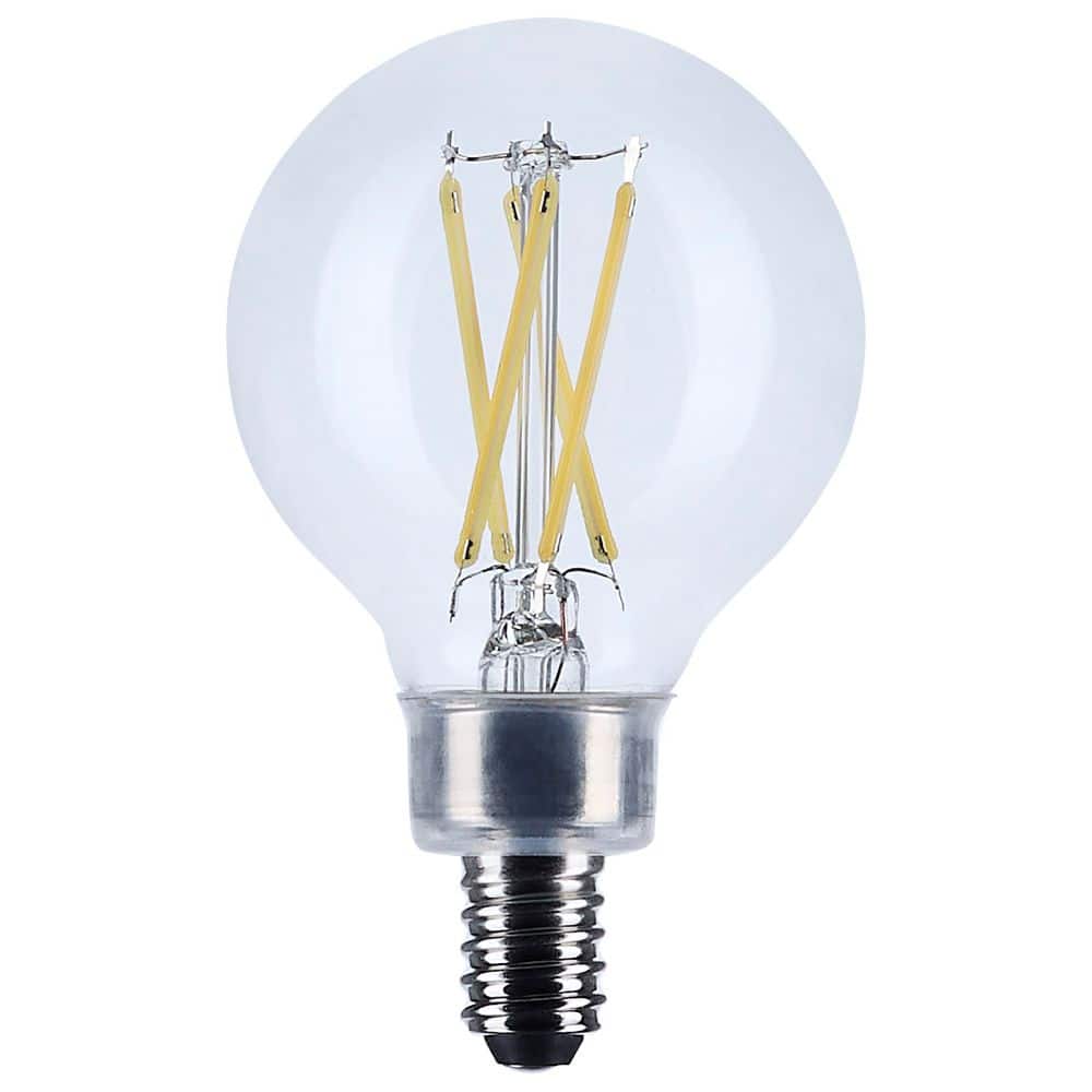 60-Watt Equivalent 4000K G16.5 E12 Base Clear Dimmable Indoor/Outdoor Filament Globe LED Light Bulb (24-Pack) price history on PriceWatchPro