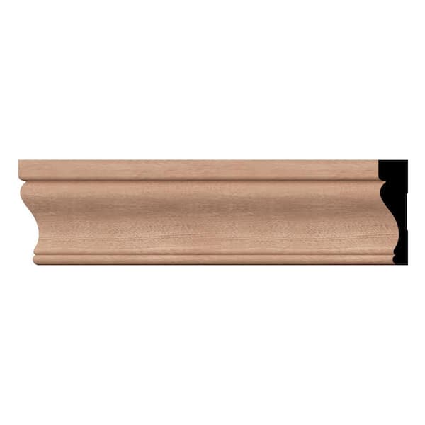 Ekena Millwork WM350 0.69 in. D x 3.5 in. W x 96 in. L Wood (Sapele Mahogany) Flagler Casing Moulding