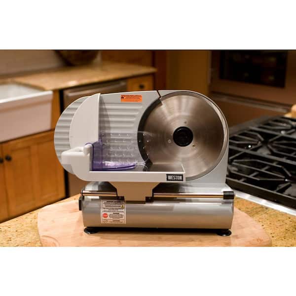 https://images.thdstatic.com/productImages/a4b91869-a1f5-4538-bbe0-446857889c5c/svn/stainless-steel-weston-meat-slicers-61-0901-w-4f_600.jpg