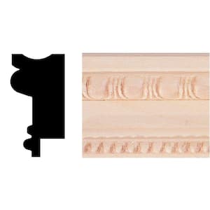 3/4 in. x 1-1/2 in. x 8 ft. Basswood Chair Rail/Wainscot Cap/Picture Frame Moulding