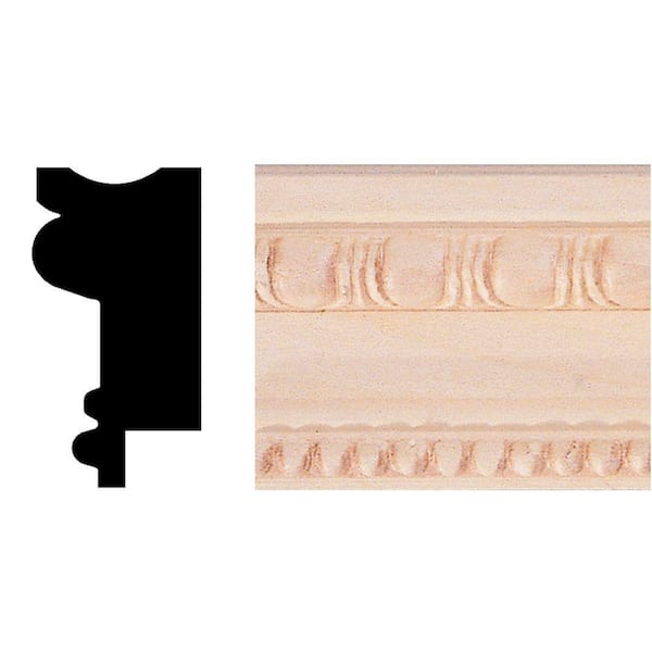 HOUSE OF FARA 3/4 in. x 1-1/2 in. x 8 ft. Basswood Chair Rail/Wainscot Cap/Picture Frame Moulding