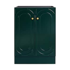 Sheffield 23.25 in. W x 19.5 in. D Freestanding Bath Vanity Cabinet without Top in Light Dark Green Unassembled