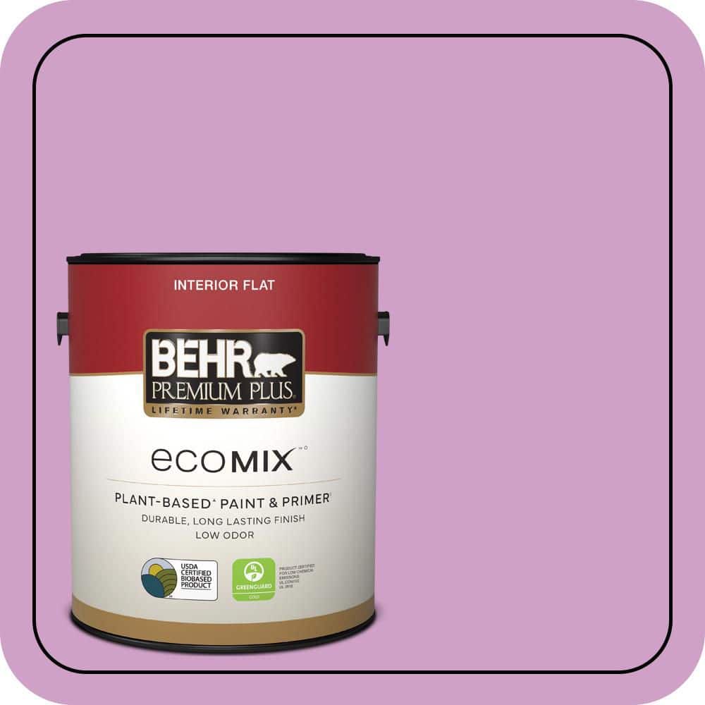 1 gal. #670B-4 Geranium Bud Flat EcoMix Plant-Based Interior Paint & Primer price history on PriceWatchPro