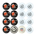 Imperial Cleveland Browns Billiard Ball Set with Numbers