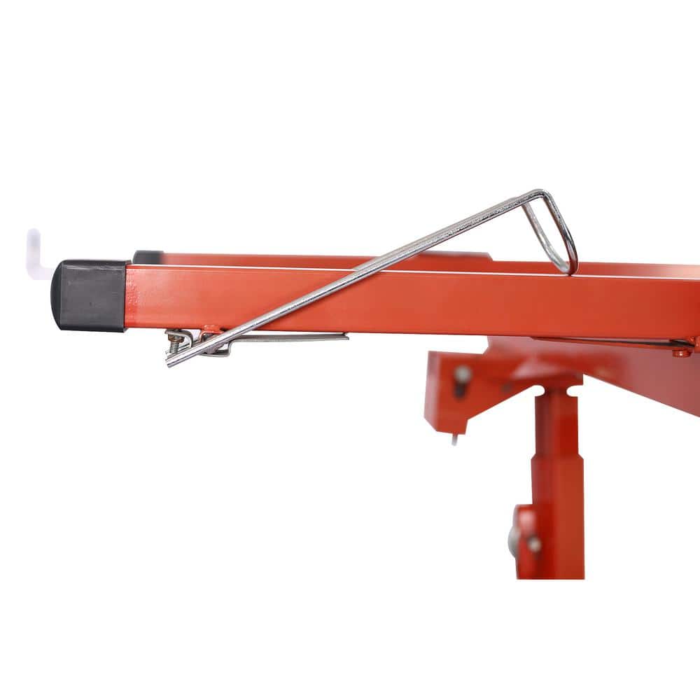 16 ft Red Steel Drywall Panel Hoist with Caster Wheels