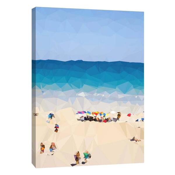 PTM Images 12.in x 10.in ''Beach Fragments E'' Printed Canvas Wall Art