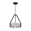 Westinghouse Callowhill 1-Light Matte Black and Antique Ash Shaded