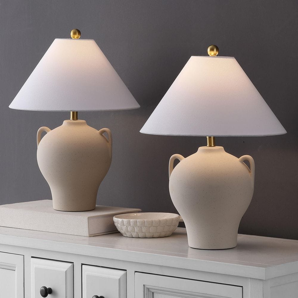 Rowyn 18.25 in. Beige Table Lamp price history on PriceWatchPro