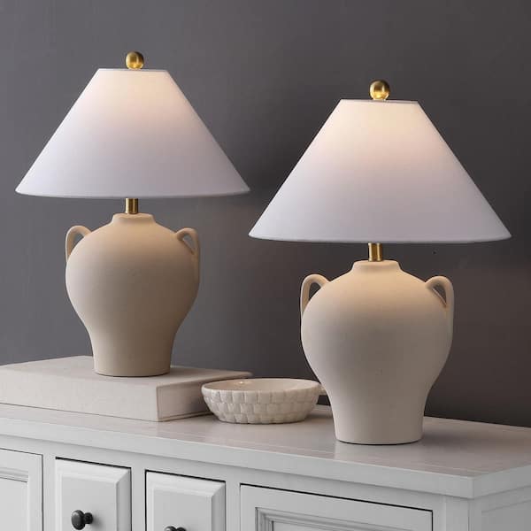 Rowyn 18.25 in. Beige Table Lamp