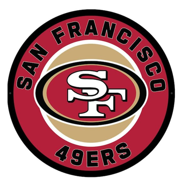Evergreen San Francisco 49ers Round 23 in. Plug-in LED Lighted Sign ...