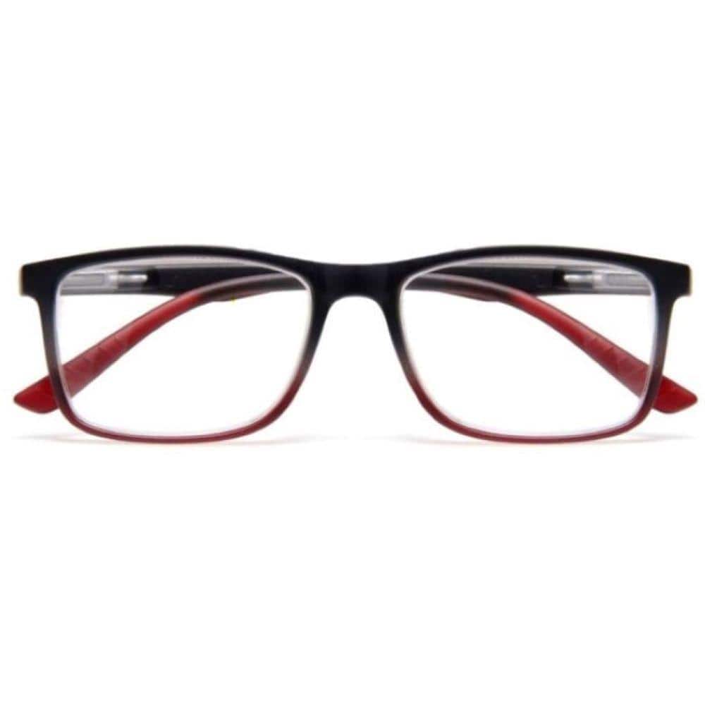 Magnifeye Square Red Ombre 1.25 Reading Glasses 85722-14-2 - The Home Depot