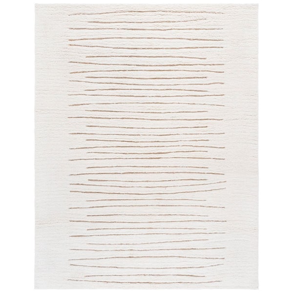 Casablanca Natural/Ivory 8 ft. x 10 ft. Wavy Lines Area Rug