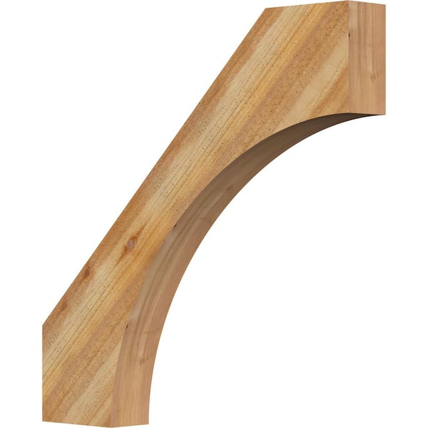 Ekena Millwork 4"W x 30"D x 30"H Westlake Rough Sawn Knee Brace, Western Red Cedar
