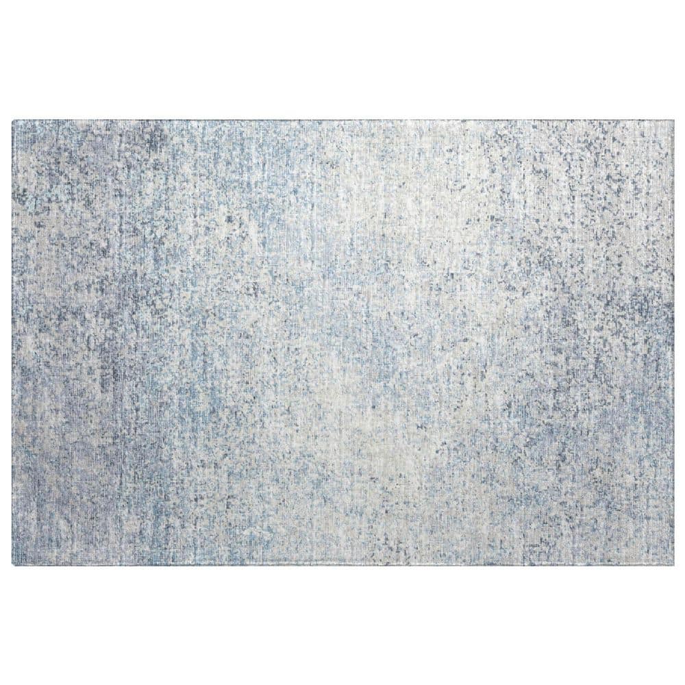 Dream Shag Premium Machine Washable Abstract ADS36 Blue 3 ft. x 4 ft. Area Rug price history on PriceWatchPro