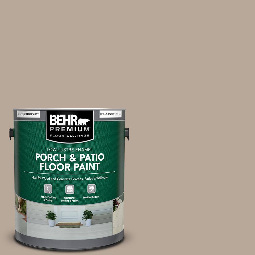 1 gal. #PPU5-14 Mesa Taupe Low-Lustre Enamel Interior/Exterior Porch and Patio Floor Paint price history on PriceWatchPro