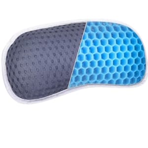 Waterproof Bath Pillows for Bathtub with Slip Resistant, Neck and Back Support with 3 Strong Suction Cups in Dark Blue