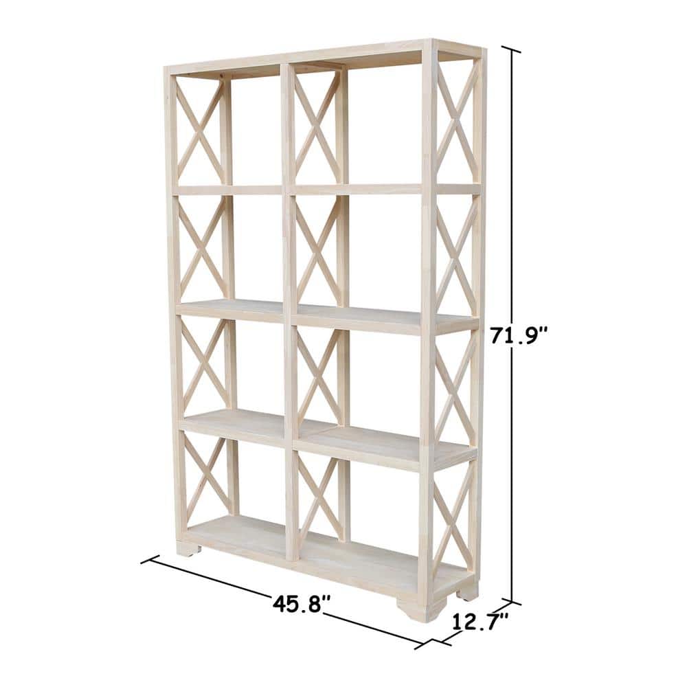 Eco-Friendly Solid Parawood Room Divider in Natural Finish