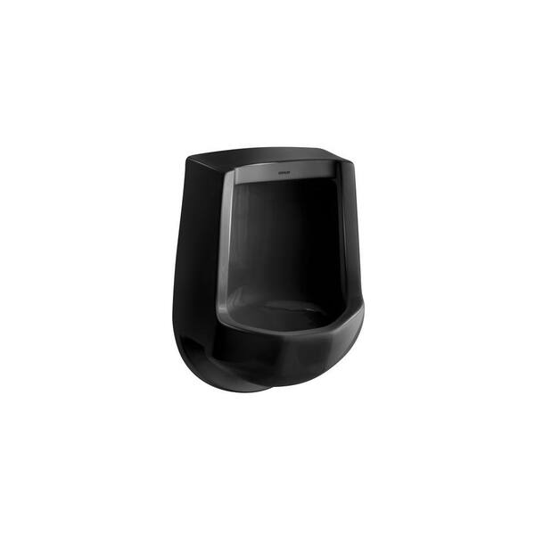 KOHLER Freshman 1.0 GPF Urinal with Rear Spud in Black Black