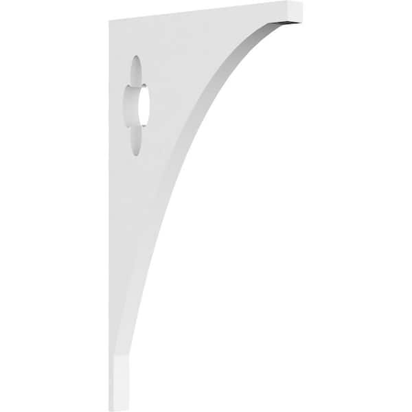 Ekena Millwork 5/8 in. W x 11 in. H x 6-1/2 in. D PVC Turner Bracket