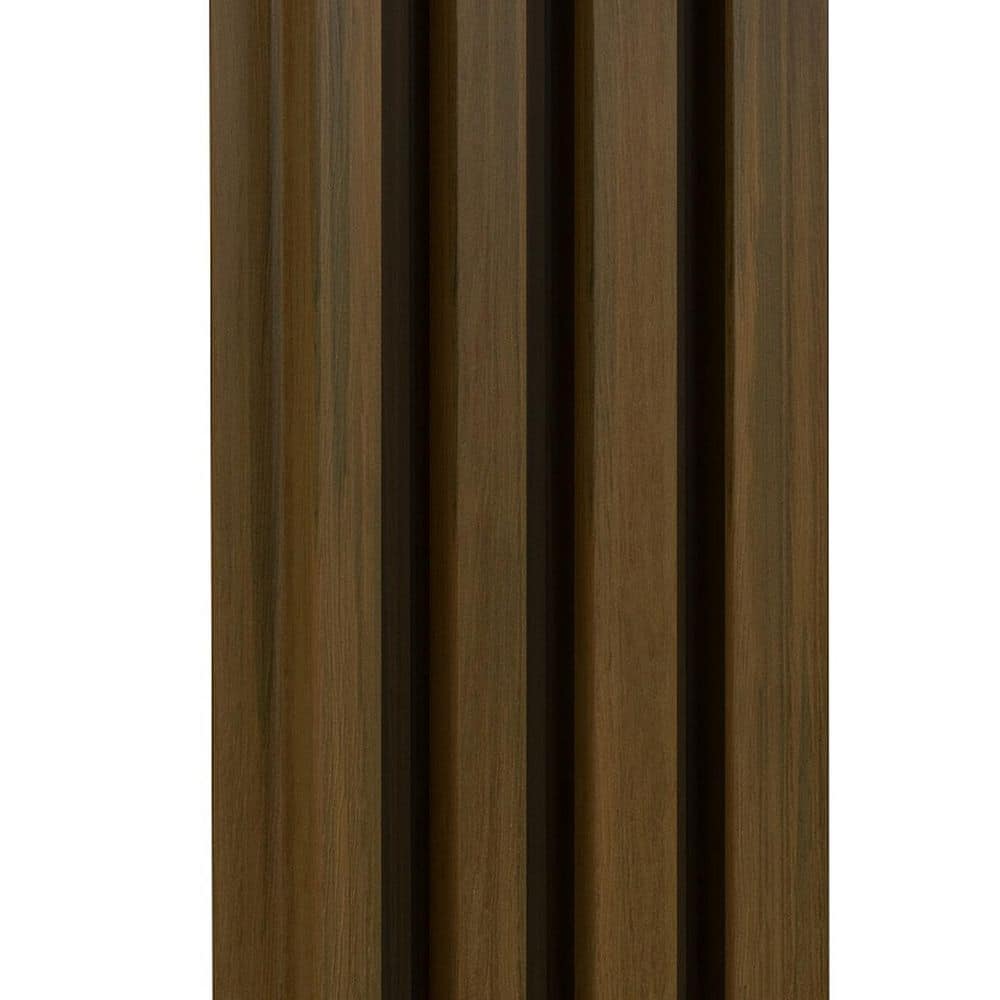 6.3 in. x 90.6 in. x 1 in. Waterproof Composite Siding Panel in Brown Exterior Wall Cladding (5-Piece) price history on PriceWatchPro