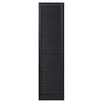 Ply Gem 15 in. x 59 in. Open Louvered Polypropylene Shutters Pair in ...