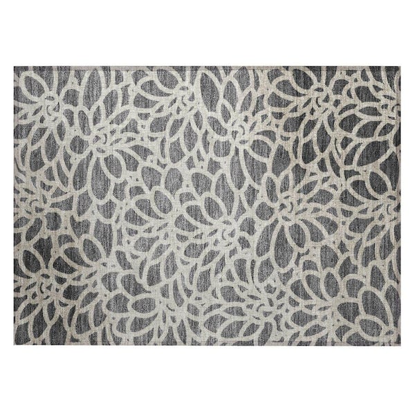 Chantille Machine Washable Indoor/Outdoor Abstract ACN2412 Gray 2 ft. x 3 ft. Accent Rug