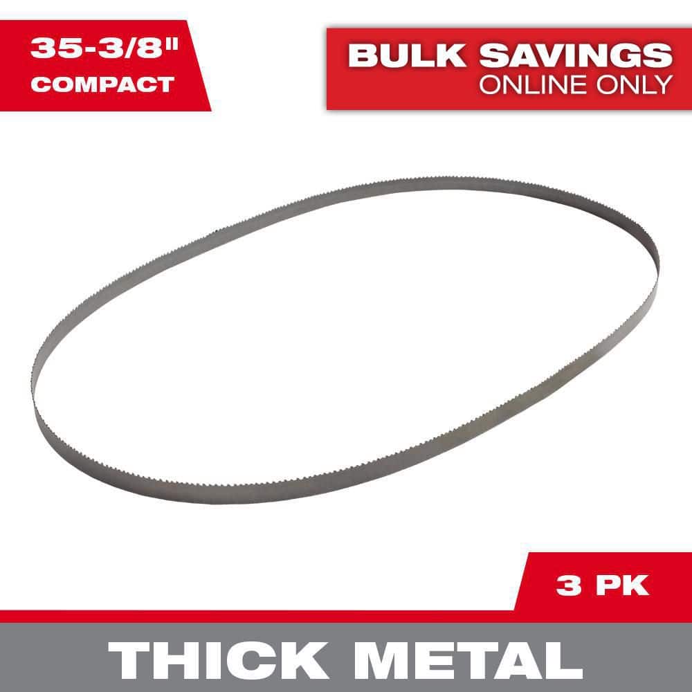 35-3/8 in. 10 TPI Compact Bi-Metal Band Saw Blade (3-Pack) For M18 FUEL/Corded Compact Bandsaw price history on PriceWatchPro