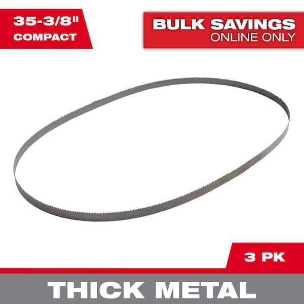 Milwaukee 35-3/8 in. 10 TPI Compact Bi-Metal Band Saw Blade (3-Pack) For M18 FUEL/Corded Compact Bandsaw