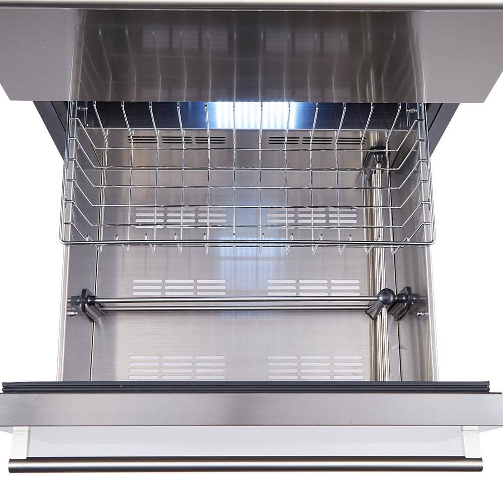 Forno 24" Stainless Steel Dual Zone Wine Cooler with Interior Lighting