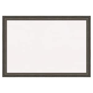 Upcycled Brown Grey Wood White Corkboard 39 in. x 27 in. Bulletin Board Memo Board