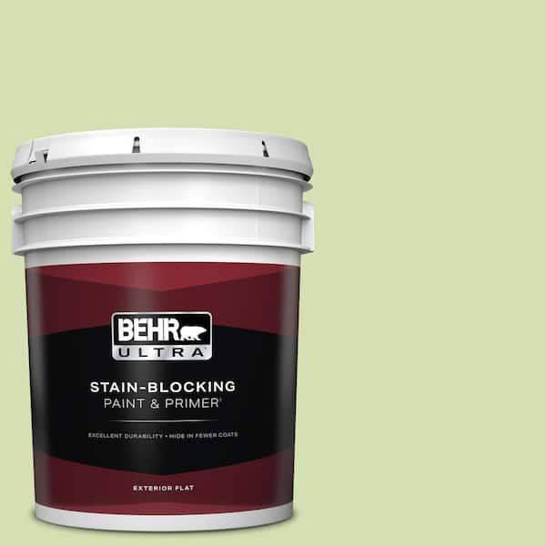 BEHR ULTRA 5 gal. #420C-3 Celery Bunch Flat Exterior Paint & Primer