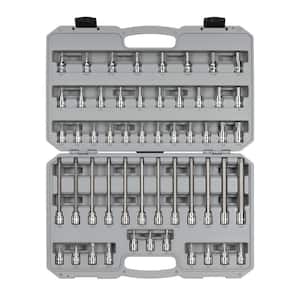 3/8 in. Drive Hex, Torx, Phillips, Slotted, Square Bit Socket Set (53-Piece)