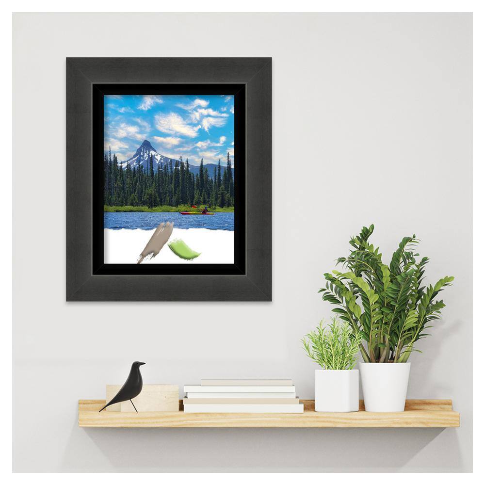 Glossy Black Polystyrene Rectangular Wall Frame 19" x 16"