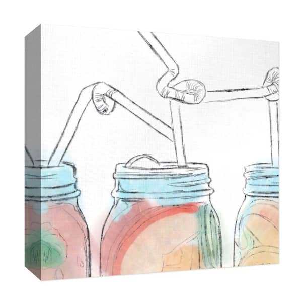 PTM Images "Refreshing'' Canvas Abstract Wall Art 15 in. x 15 in.