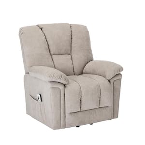 Charleston Sand Microfiber Standard (No Motion) Recliner with Power Lift
