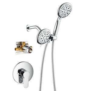 Single Handle 3 -Spray Patterns Shower Faucet 2.5 GPM with Pressure Balance Anti Scald in Chrome