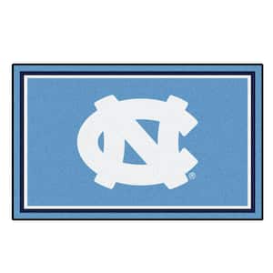North Carolina Tar Heels Blue 4 ft. x 6 ft. Plush Area Rug
