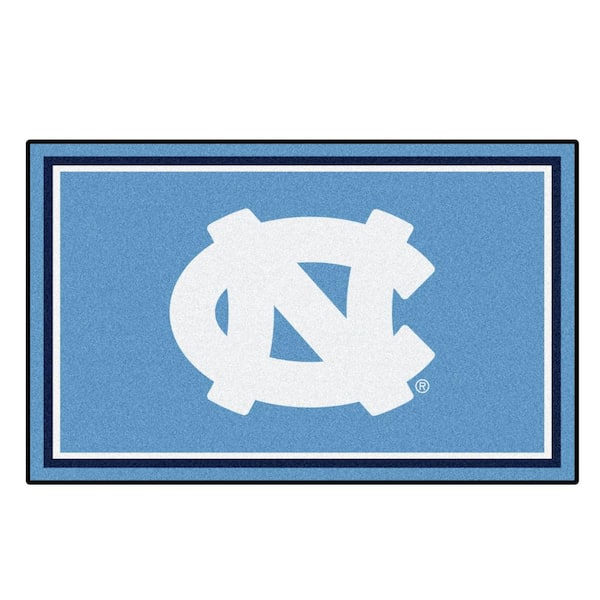 North Carolina Tar Heels Blue 4 ft. x 6 ft. Plush Area Rug